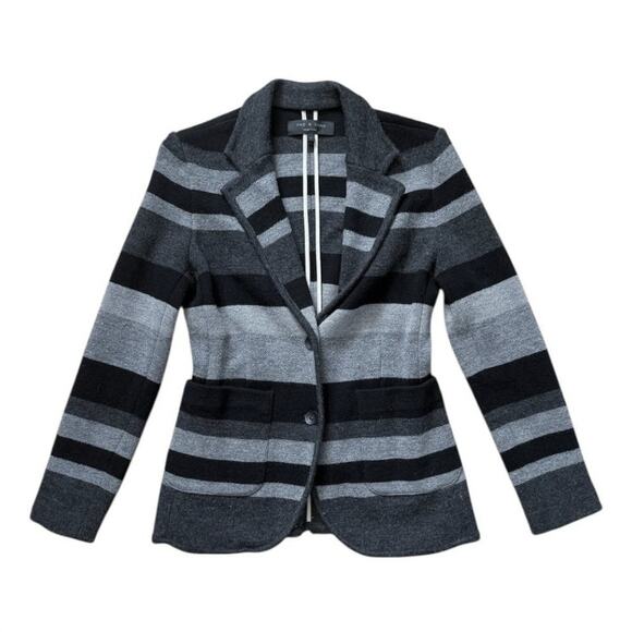 Rag & Bone Black/Gray Blazer | Size M - Picture 1 of 6